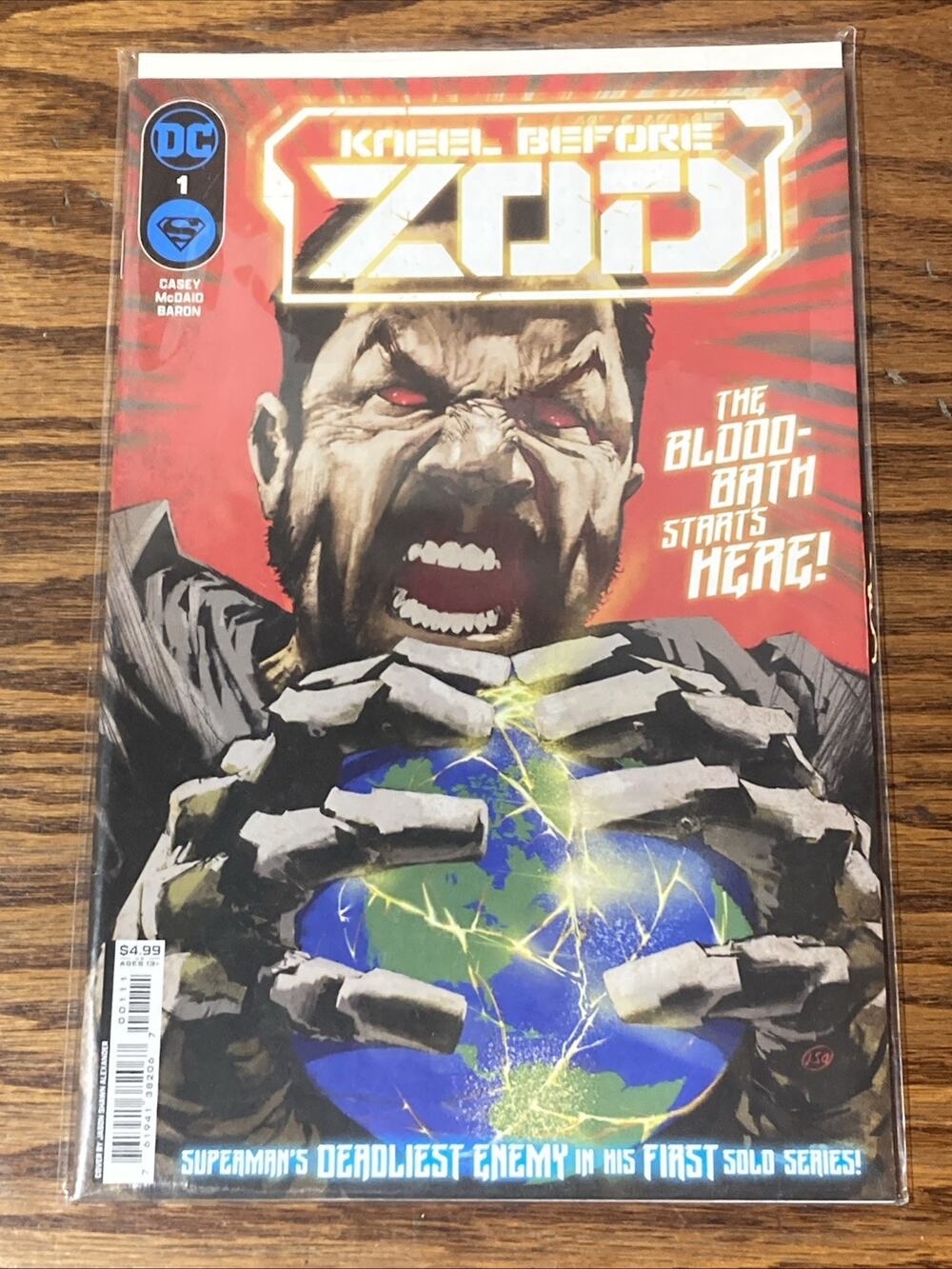 Kneel before Zod #1 Jason Shawn Alexander Cover (DC Comics March 2024)